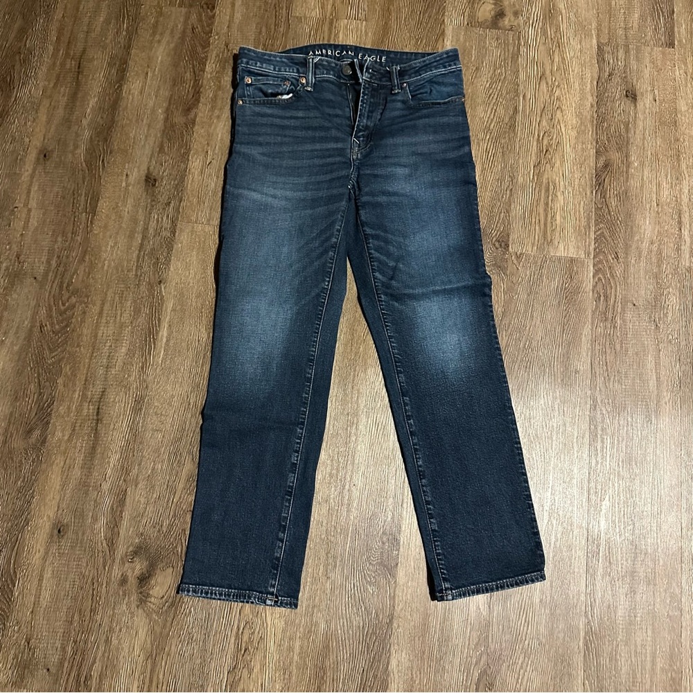 American Eagle Outfitters Dark Blue Straight Jeans